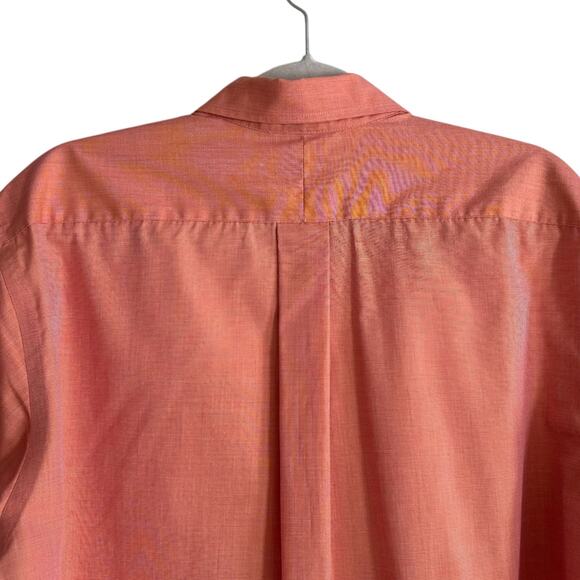 Vintage LL Bean Cotton Salmon Button Down Shirt Mens 15-35 - Picture 15 of 16